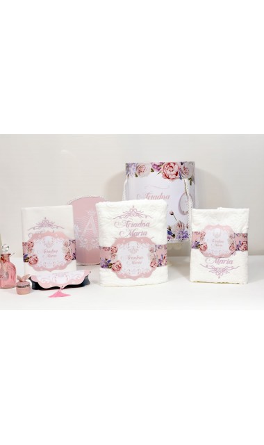 Trusou de botez regal pentru fetite tematica florala, Mica printesa 29